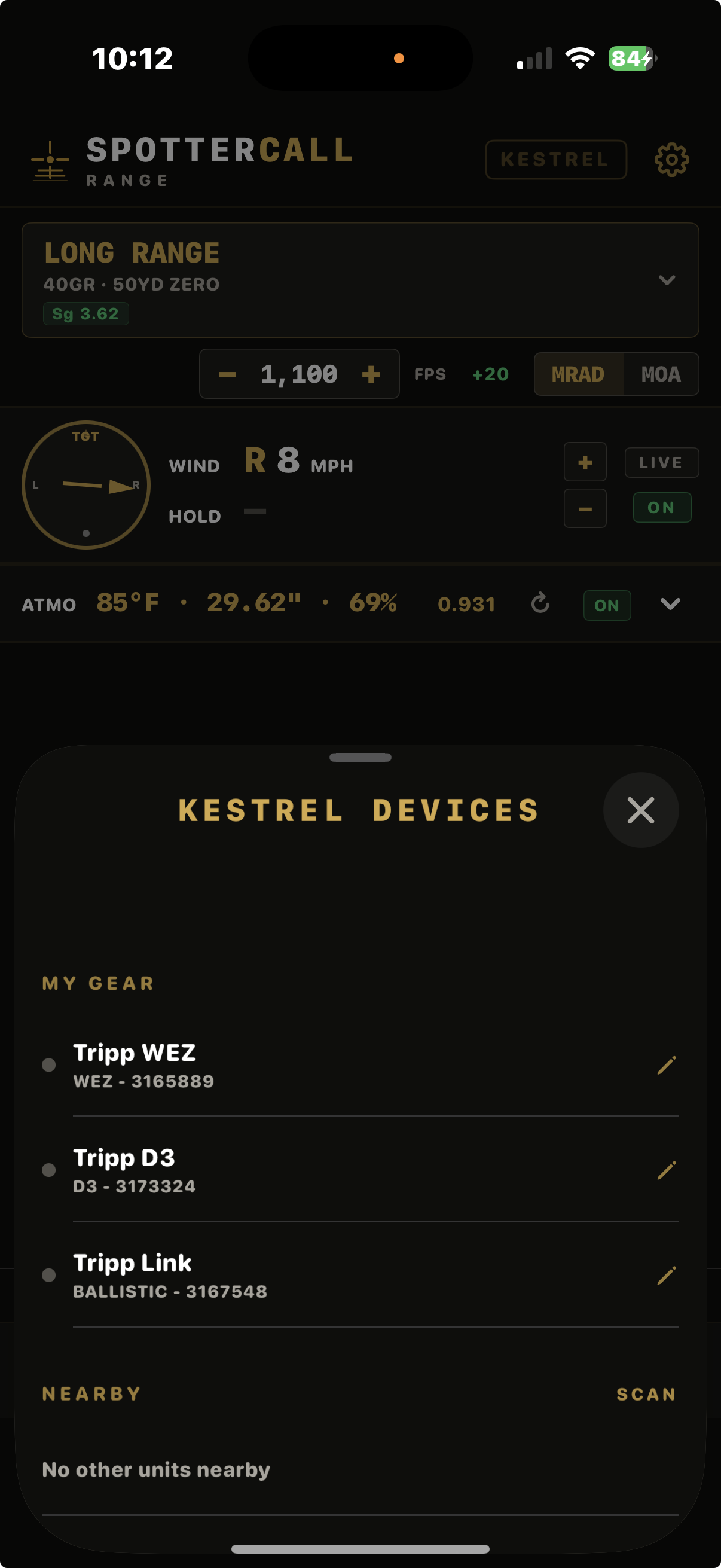 My Gear Kestrel picker